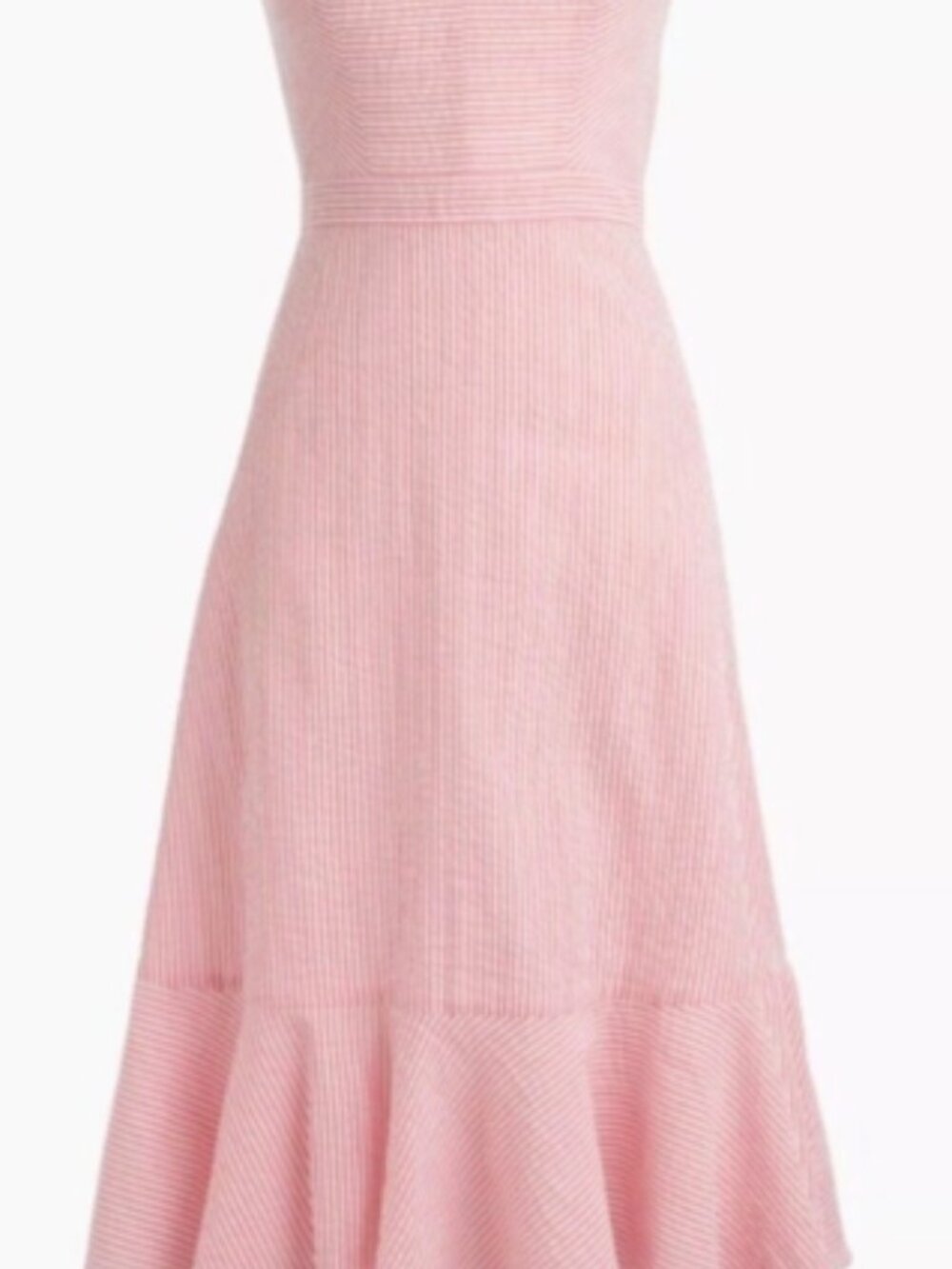 DRESSES 3 FOR $30!! Like New J. Crew Strapless Pink Seersucker Dress Size 12P